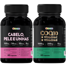 Cabelo, Pele e Unhas 60 Cápsulas Vitaease | Suplemento Alimentar com Vitamina C, Zinco e Biotina