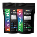 Kit Creatina Pura Monohidratada + Glutamina Em Pó - Vitaease