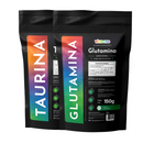 L-Taurina Em Pó + Glutamina Em Pó - Vitaease
