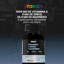 Vitamina C + Zinco + Magnésio Vitaease | 60 Cápsulas