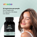 Zinco Quelato 20 mg | 60 Cápsulas | Vitaease