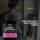 Cabelo, Pele e Unhas 60 Cápsulas Vitaease | Suplemento Alimentar com Vitamina C, Zinco e Biotina