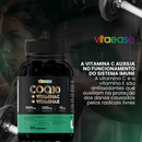 Coenzima Q10 200 mg + Vitamina C 1000 mg + Vitamina E | Suplemento Alimentar – 60 Cápsulas Vitaease