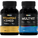 Vitamina C + Zinco Vitaease 1000 mg | 60 Cápsulas