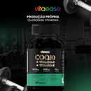 Coenzima Q10 200 mg + Vitamina C 1000 mg + Vitamina E | Suplemento Alimentar – 60 Cápsulas Vitaease