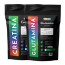 Kit Creatina Pura Monohidratada + Glutamina Em Pó - Vitaease