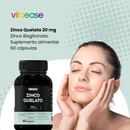 Zinco Quelato 20 mg | 60 Cápsulas | Vitaease