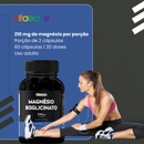 Magnésio Bisglicinato 210 mg | 60 Cápsulas | Vitaease