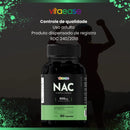 Nac 600mg N-acetil-l-cisteína | 30 Cápsulas | Vitaease