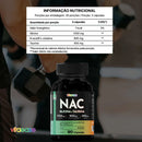 Nac 900mg Glicina Taurina 90 Cápsulas Vitaease Alta Pureza