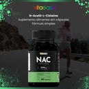 Nac 600mg N-acetil-l-cisteína | 30 Cápsulas | Vitaease