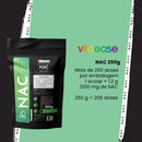 Nac N-acetil-l-cisteína 250g Vitaease | Suplemento Alimentar