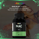 Nac 600mg N-acetil-l-cisteína | 30 Cápsulas | Vitaease