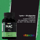 Nac 600mg N-acetil-l-cisteína | 30 Cápsulas | Vitaease