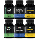 Kit Nac 600mg + Vitamina C + Magnésio Bisglicinato Vitaease