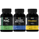 Kit Nac 600mg + Vitamina C + Magnésio Bisglicinato Vitaease