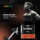 Cafeína 200 mg por Cápsula | Até 400 mg ao Dia | 60 Cápsulas | Vitaease