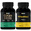 Coenzima Q10 200 mg + Vitamina C 1000 mg + Vitamina E | Suplemento Alimentar – 60 Cápsulas Vitaease