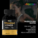 Vitamina C + Zinco Vitaease 1000 mg | 60 Cápsulas