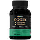 Coenzima Q10 200 mg + Vitamina C 1000 mg + Vitamina E | Suplemento Alimentar – 60 Cápsulas Vitaease