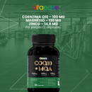 Coenzima Q10 100 mg com Magnésio e Zinco | Suplemento Alimentar – 60 Cápsulas Vitaease